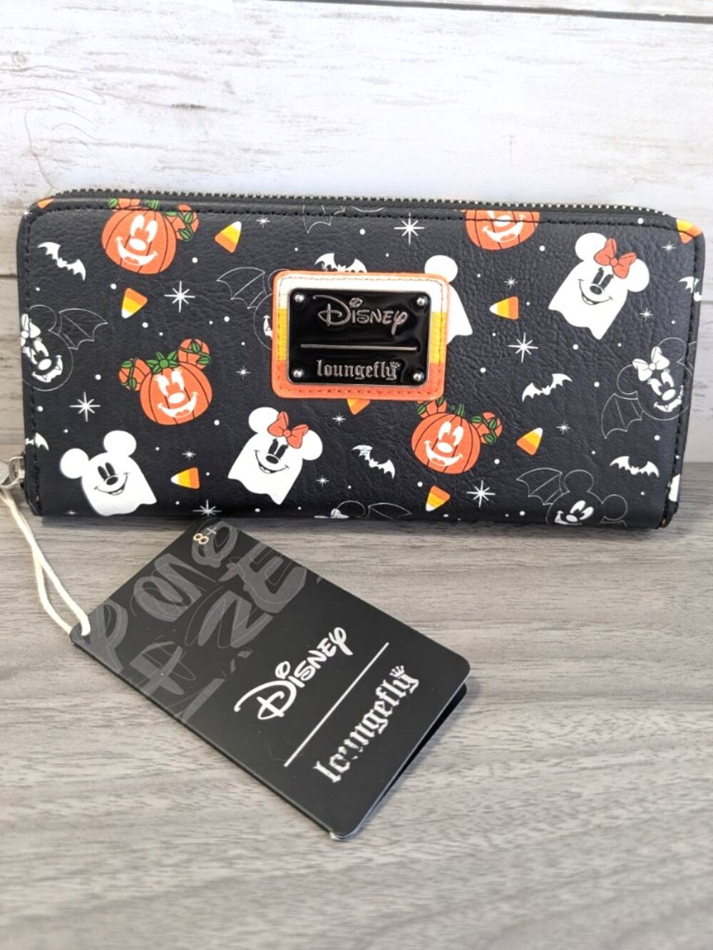 Loungefly Disney Spooky Mickey and Minnie Halloween Ziparound Wallet